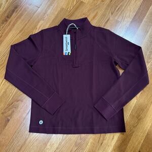 Smartwool Active Uptempo 1/4 Zip Womens Medium Eggplant Gorpcore Hiking NWT